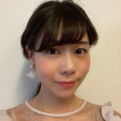 ウェディングピアス　イヤリング |お花モチーフ｜パール ｜ホワイト×ゴールド (BC-E48)【結婚式　アクセサリー　ピアス　イヤリング】