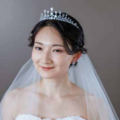 ウェディングピアス　イヤリング |クリスタル キュービックジルコニア (BC-E4)【結婚式　アクセサリー　ピアス　イヤリング】