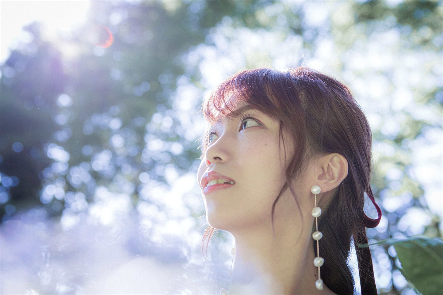 5連パールピアス　イヤリング |バロックパール (BC-E51)【結婚式　アクセサリー　ピアス　イヤリング】