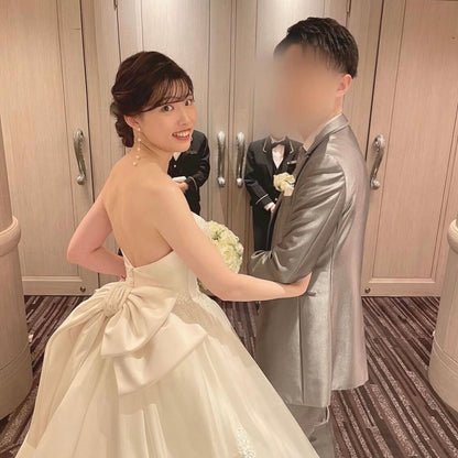 5連パールピアス　イヤリング |バロックパール (BC-E51)【結婚式　アクセサリー　ピアス　イヤリング】