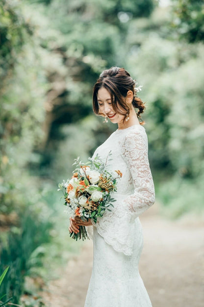 ブライダルピアス　イヤリング |パール (BC-E52)【結婚式　アクセサリー　ピアス　イヤリング】