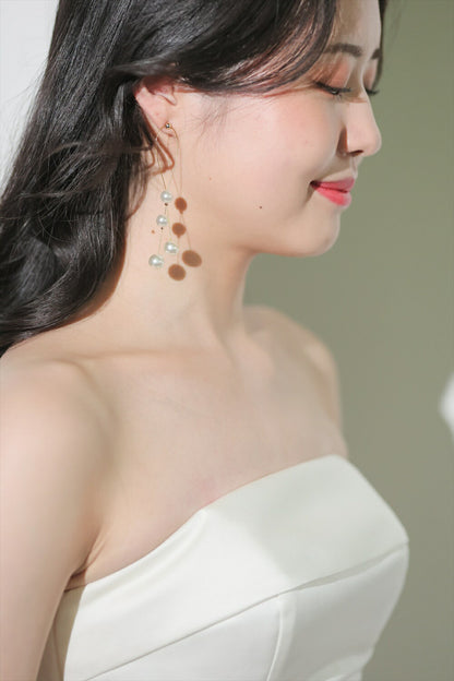 ブライダルピアス　イヤリング |パール (BC-E52)【結婚式　アクセサリー　ピアス　イヤリング】