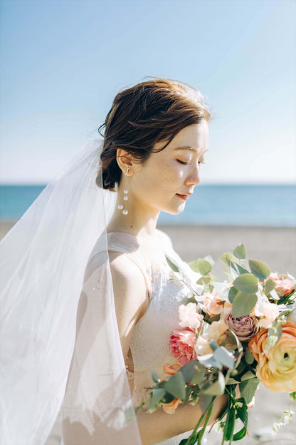 ブライダルピアス　イヤリング |パール (BC-E52)【結婚式　アクセサリー　ピアス　イヤリング】