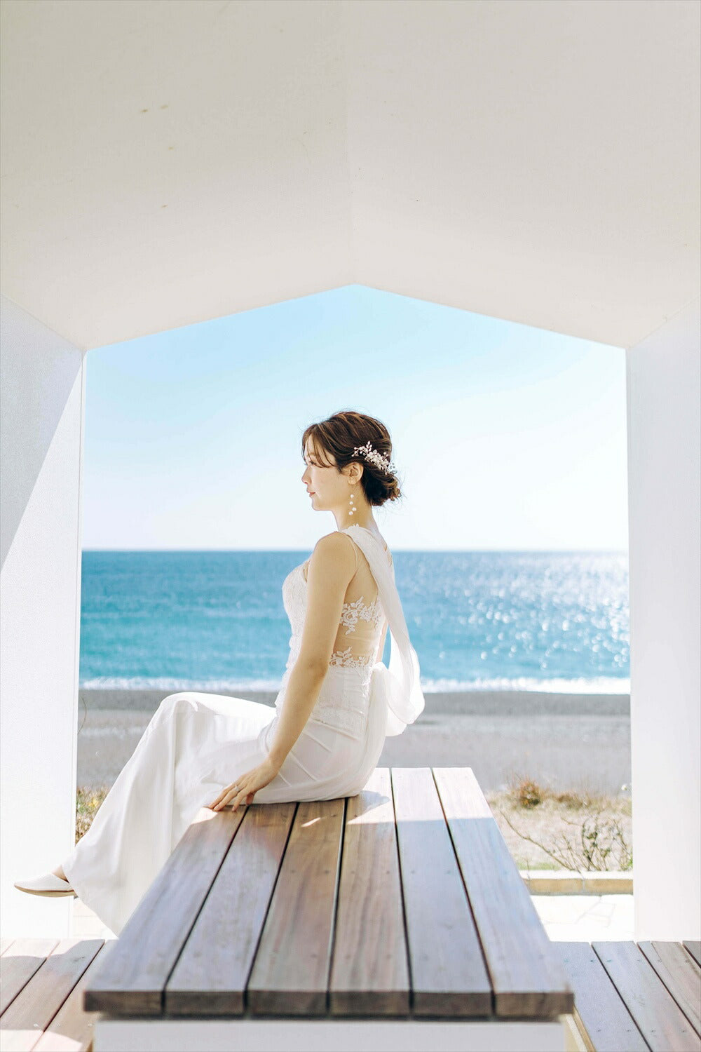 ブライダルピアス　イヤリング |パール (BC-E52)【結婚式　アクセサリー　ピアス　イヤリング】