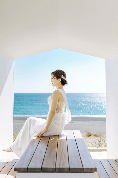 ブライダルピアス　イヤリング |パール (BC-E52)【結婚式　アクセサリー　ピアス　イヤリング】