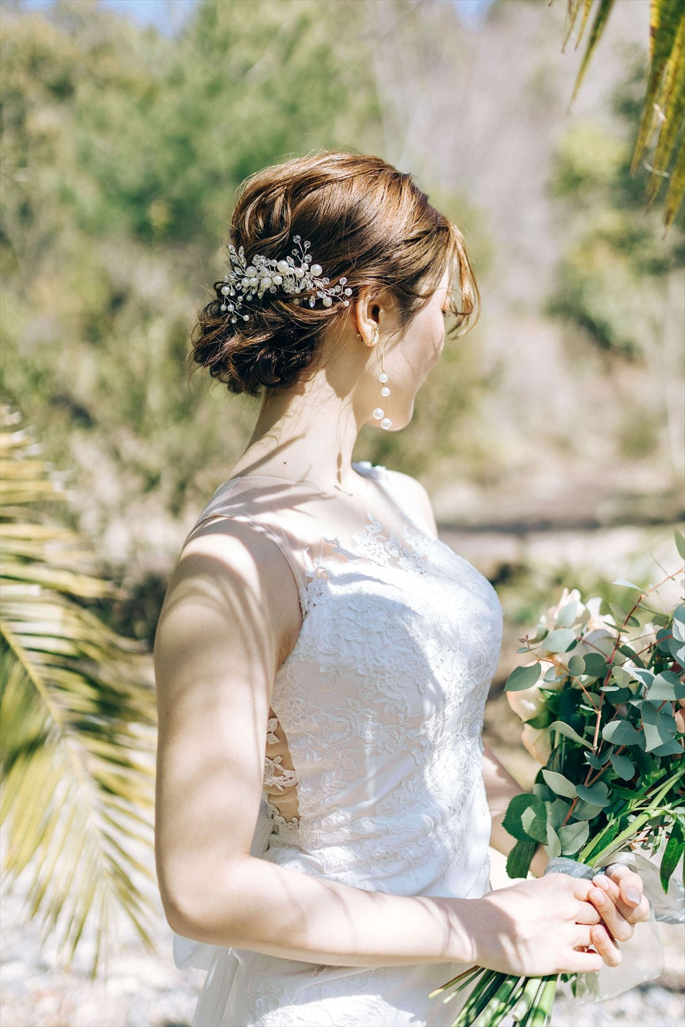 ブライダルピアス　イヤリング |パール (BC-E52)【結婚式　アクセサリー　ピアス　イヤリング】