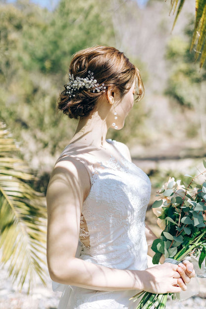 ブライダルピアス　イヤリング |パール (BC-E52)【結婚式　アクセサリー　ピアス　イヤリング】