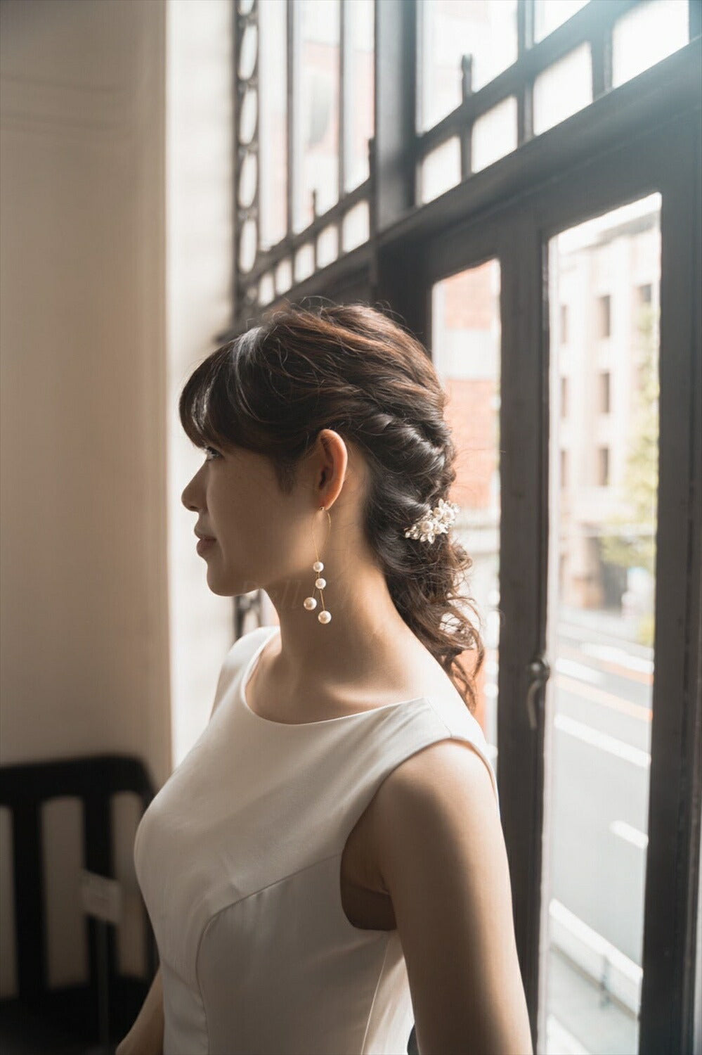 ブライダルピアス　イヤリング |パール (BC-E52)【結婚式　アクセサリー　ピアス　イヤリング】