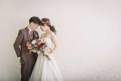 ブライダルピアス　イヤリング |お花モチーフ｜パール｜ゴールド (BC-E53)【結婚式　アクセサリー　ピアス　イヤリング】