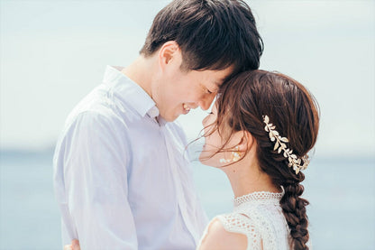 ブライダルピアス　イヤリング |お花モチーフ｜パール｜ゴールド (BC-E53)【結婚式　アクセサリー　ピアス　イヤリング】