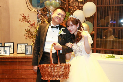 ウェディング ピアス イヤリング｜星(スター) モチーフ｜ビジュー ラインストーン｜2連 ロング｜シルバー (BC-E55)【結婚式　アクセサリー　ピアス　イヤリング】