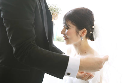 ウェディングピアス　イヤリング |パール キュービックジルコニア (BC-E5)【結婚式　アクセサリー　ピアス　イヤリング】