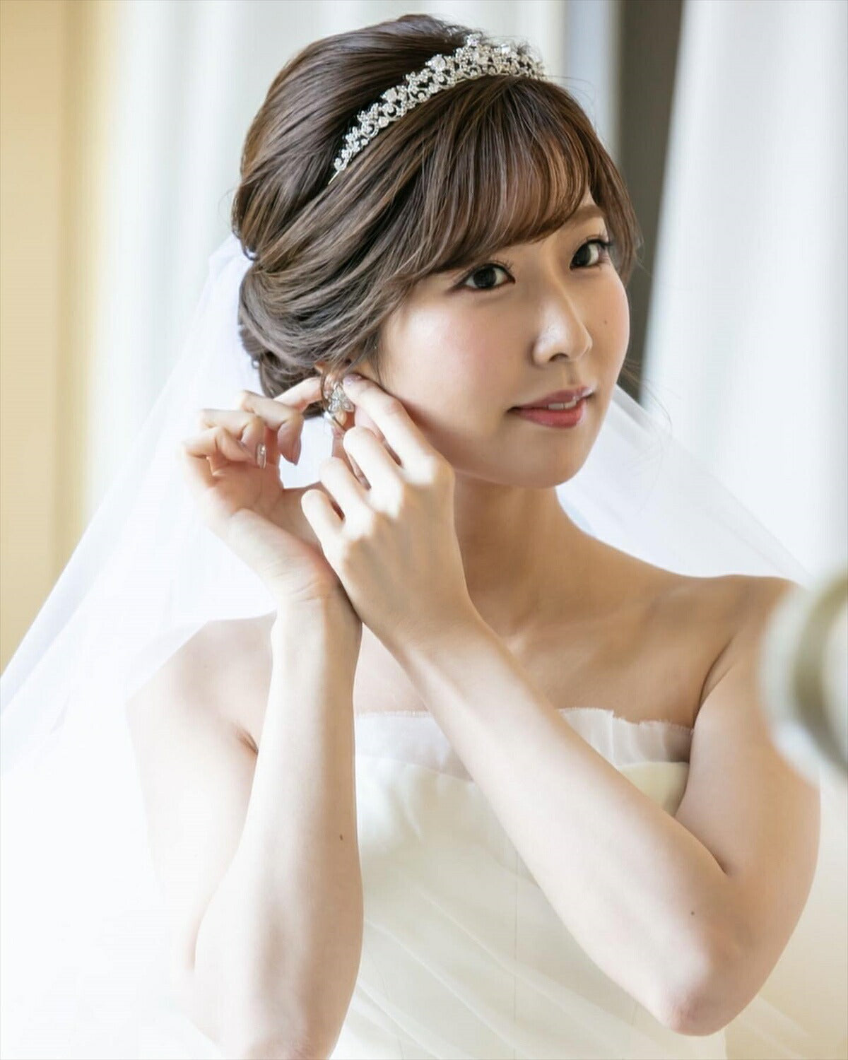 ウェディングピアス　イヤリング |パール キュービックジルコニア (BC-E5)【結婚式　アクセサリー　ピアス　イヤリング】