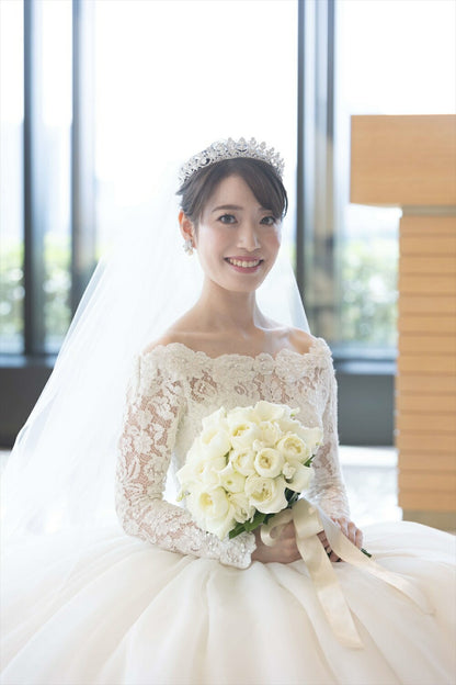 ウェディングピアス　イヤリング |パール キュービックジルコニア (BC-E5)【結婚式　アクセサリー　ピアス　イヤリング】