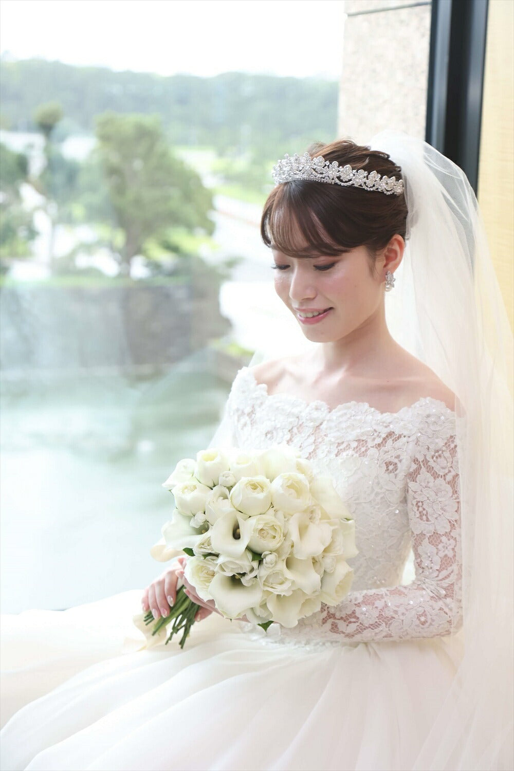 ウェディングピアス　イヤリング |パール キュービックジルコニア (BC-E5)【結婚式　アクセサリー　ピアス　イヤリング】