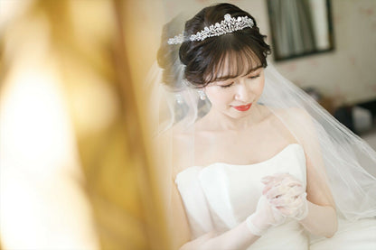 ウェディングピアス　イヤリング |パール キュービックジルコニア (BC-E5)【結婚式　アクセサリー　ピアス　イヤリング】