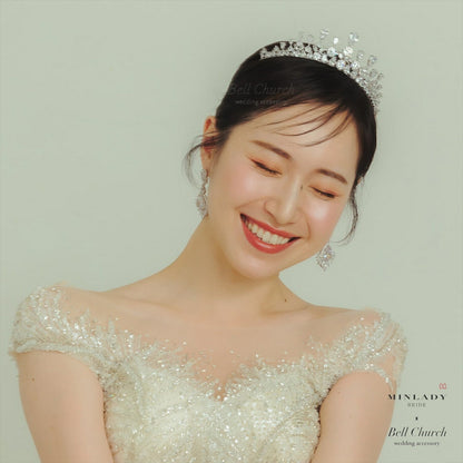 ピアス　イヤリング | キュービックジルコニア | シルバー | (BC-E60)【結婚式　アクセサリー　ピアス　イヤリング】