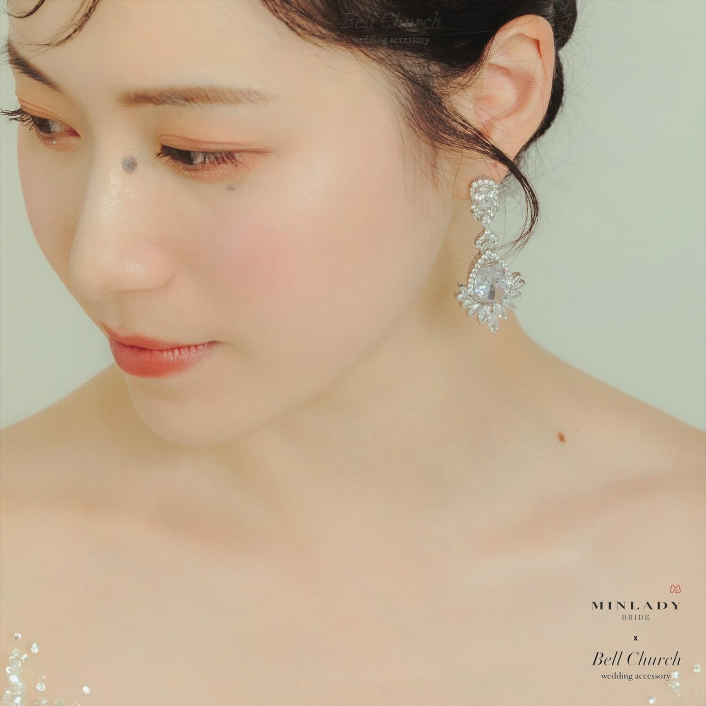 ピアス　イヤリング | キュービックジルコニア | シルバー | (BC-E60)【結婚式　アクセサリー　ピアス　イヤリング】