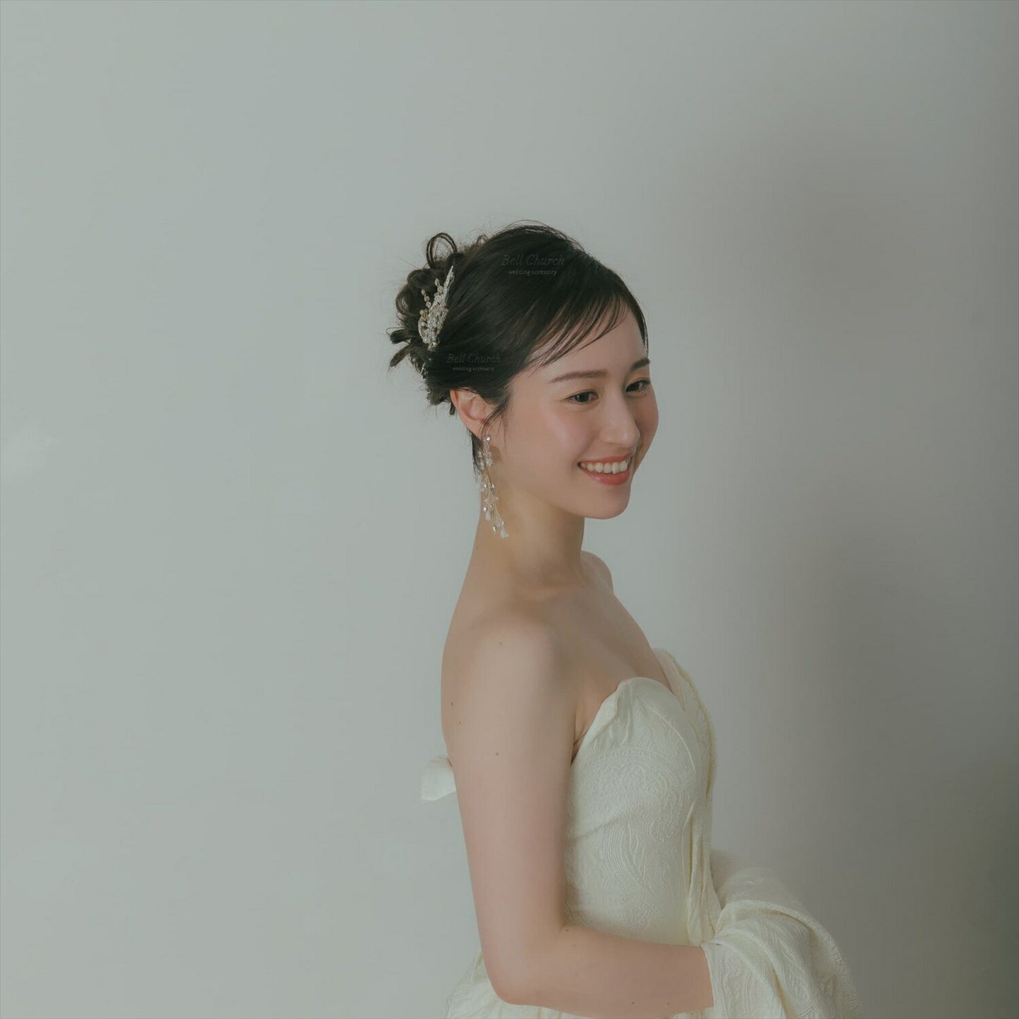 ピアス　イヤリング | 小枝アクセサリー | パール | お花モチーフ | シルバー | (BC-E62)【結婚式　アクセサリー　ピアス　イヤリング】