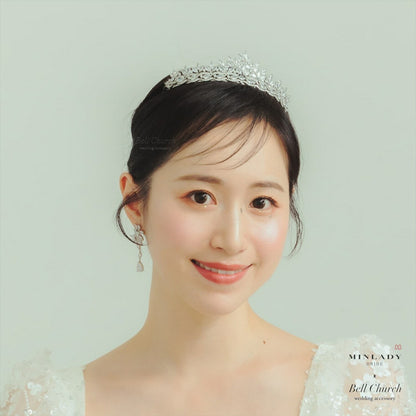 ピアス　イヤリング | キュービックジルコニア | シルバー | (BC-E64)【結婚式　アクセサリー　ピアス　イヤリング】