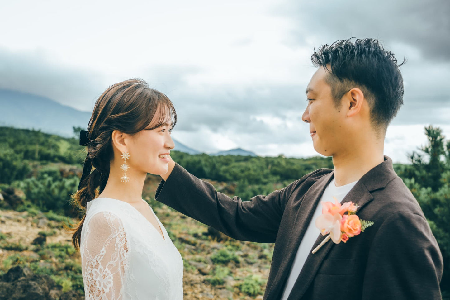 ピアス　イヤリング | ジルコニア　パール | 星モチーフ | ゴールド | (BC-E68)【結婚式　アクセサリー　ピアス　イヤリング】