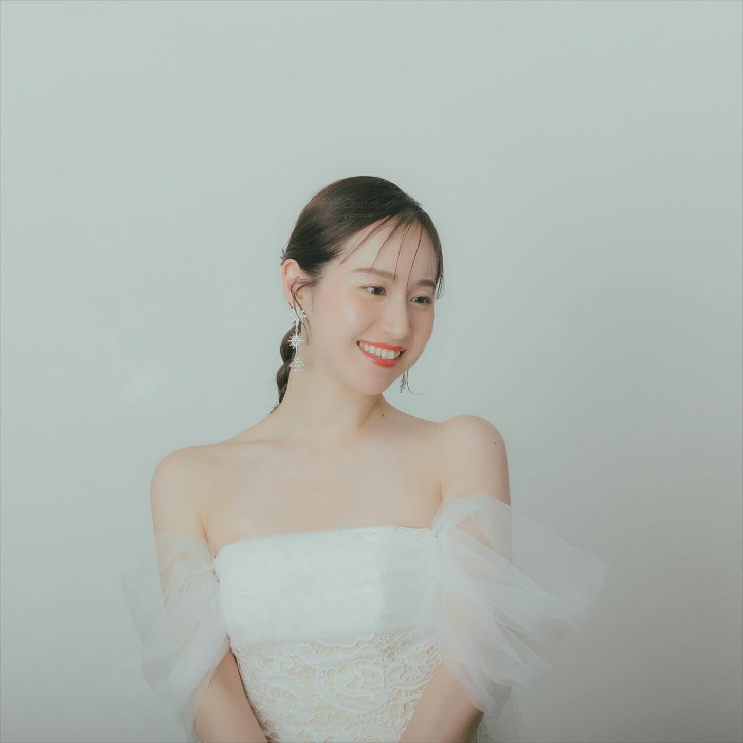 ピアス　イヤリング | ジルコニア　パール | 星モチーフ | シルバー | (BC-E69)【結婚式　アクセサリー　ピアス　イヤリング】