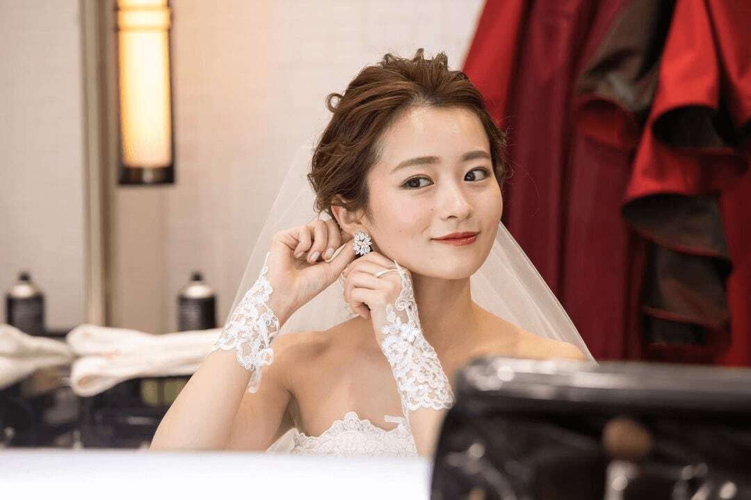 ウェディングピアス　イヤリング |パール キュービックジルコニア (BC-E6)【結婚式　アクセサリー　ピアス　イヤリング】