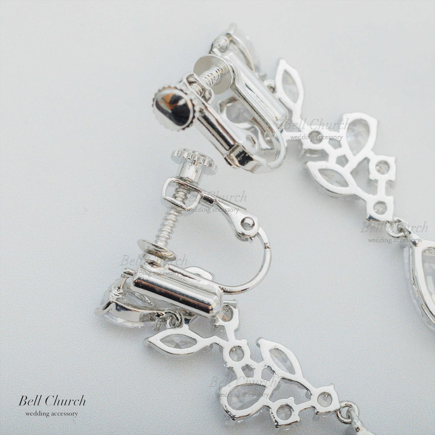 ピアス　イヤリング | キュービックジルコニア | シルバー | (BC-E73)【結婚式　アクセサリー　ピアス　イヤリング】