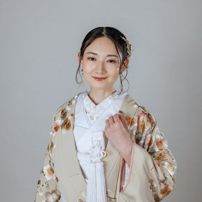 ピアス　イヤリング | キュービックジルコニア | フラワーモチーフ | ゴールド | (BC-E77)【結婚式　アクセサリー　ピアス　イヤリング】