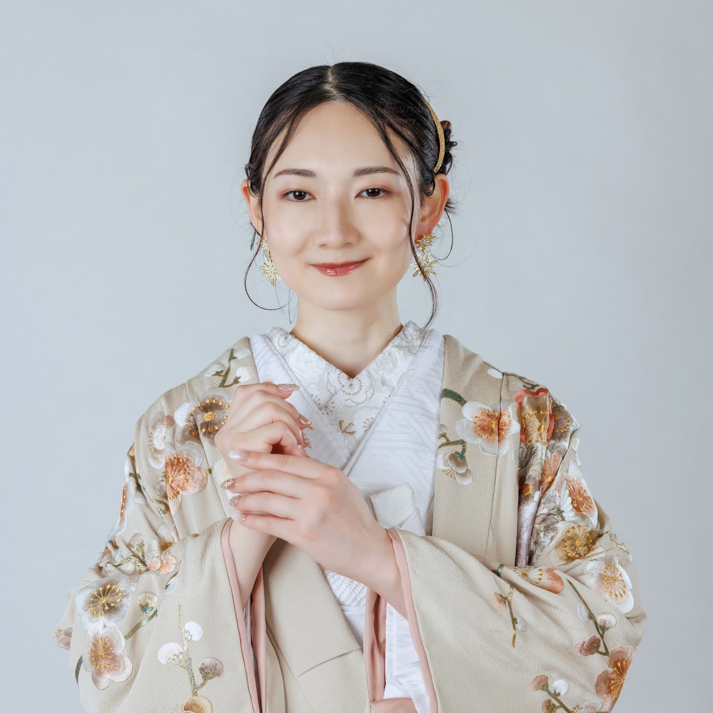 ピアス　イヤリング | ジルコニア | 星モチーフ | ゴールド | (BC-E79)【結婚式　アクセサリー　ピアス　イヤリング】