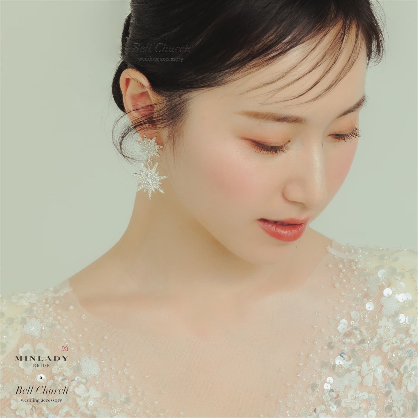 ピアス　イヤリング | ジルコニア | 星モチーフ | シルバー | (BC-E80)【結婚式　アクセサリー　ピアス　イヤリング】