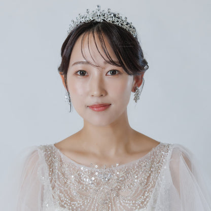 ウェディングピアス イヤリング｜ジルコニア｜シルバー(BC-E89)【結婚式　アクセサリー　ピアス　イヤリング】