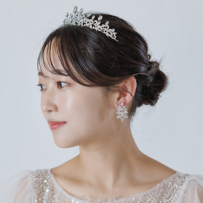 ウェディングピアス イヤリング｜ジルコニア｜シルバー(BC-E89)【結婚式　アクセサリー　ピアス　イヤリング】