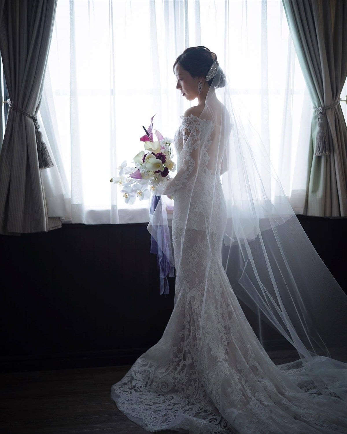 ヘッドドレス ボンネ コーム ビジュー & パール (BC-H10)｜ウェディングアクセサリー【結婚式　アクセサリー　ヘッドドレス　ヘアアクセサリー　ボンネ】