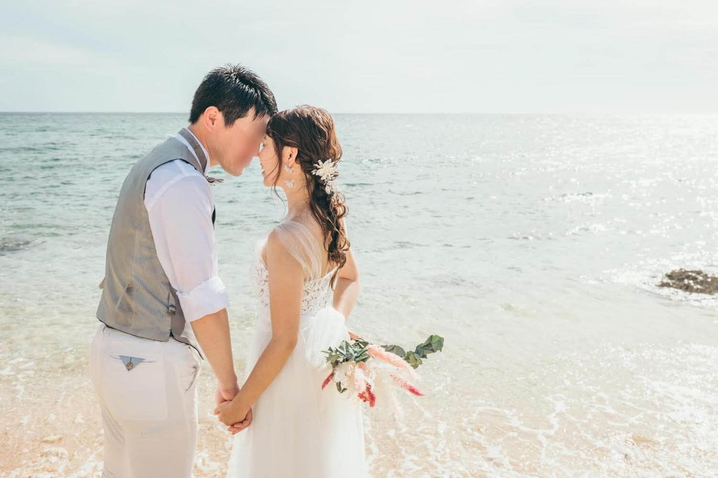 ヘッドドレス お花モチーフ ビーズ & ビジュー シルバー (BC-H17)｜ウェディングアクセサリー【結婚式　アクセサリー　ヘッドドレス　ヘアアクセサリー】