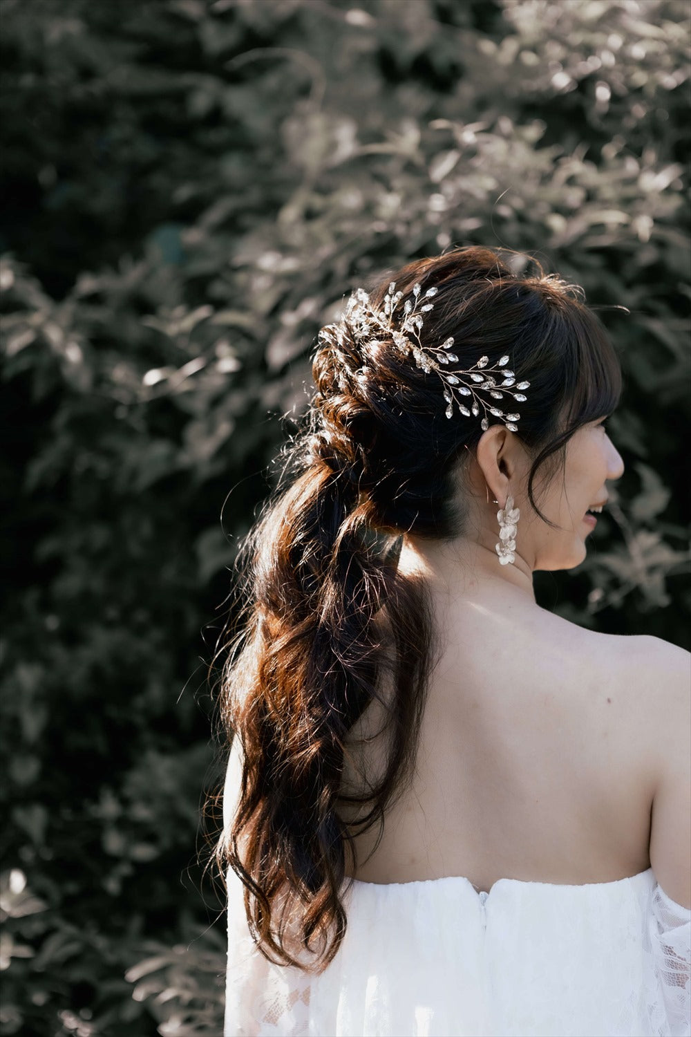 ヘアコーム　小枝ヘッドドレス　ラインストーン　ゴールド (BC-H27)｜ブライダルアクセサリー【結婚式　アクセサリー　ヘッドドレス　ヘアアクセサリー】