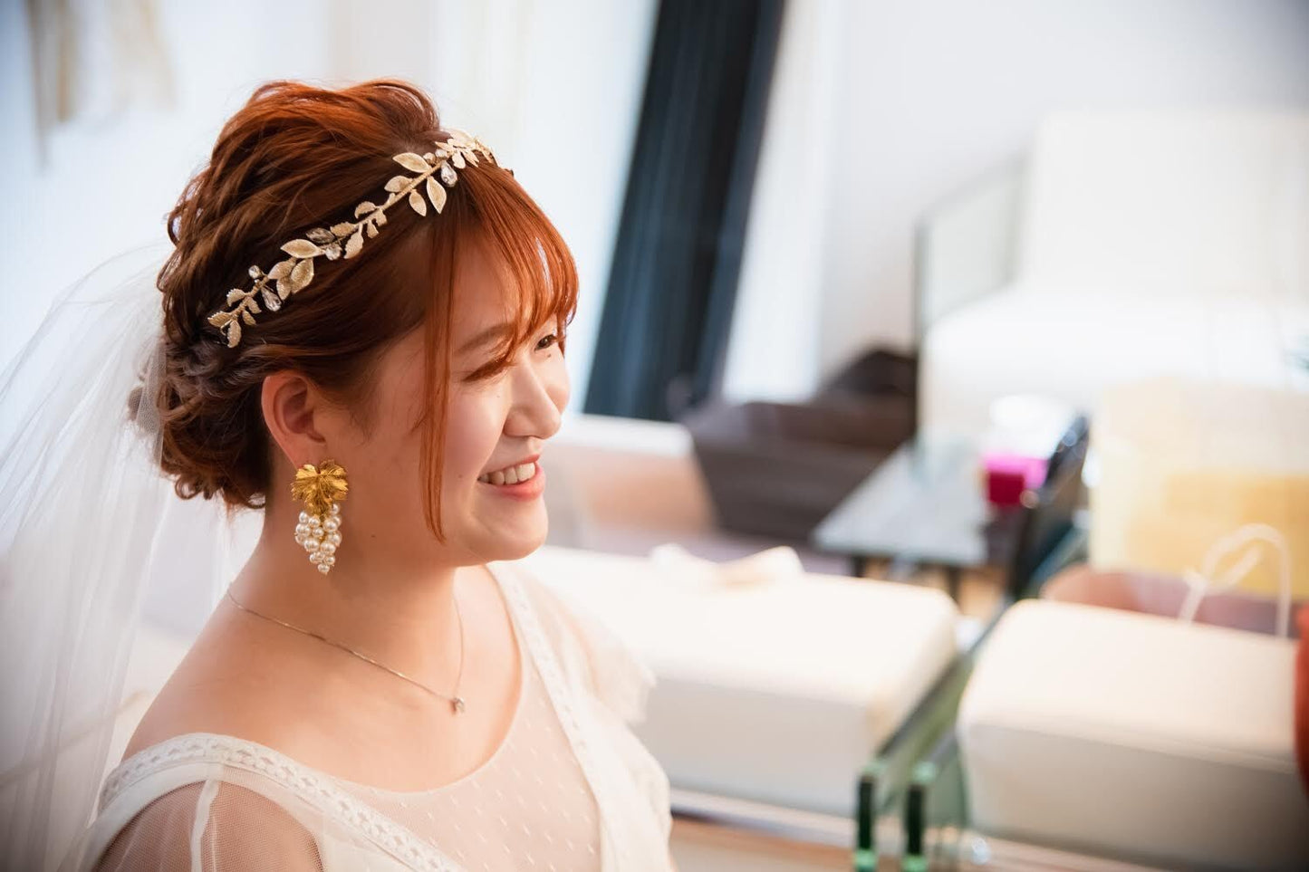 小枝アクセサリー リーフモチーフ ゴールド (BC-H28)｜ウェディングアクセサリー【結婚式　アクセサリー　ヘッドドレス　ヘアアクセサリー】