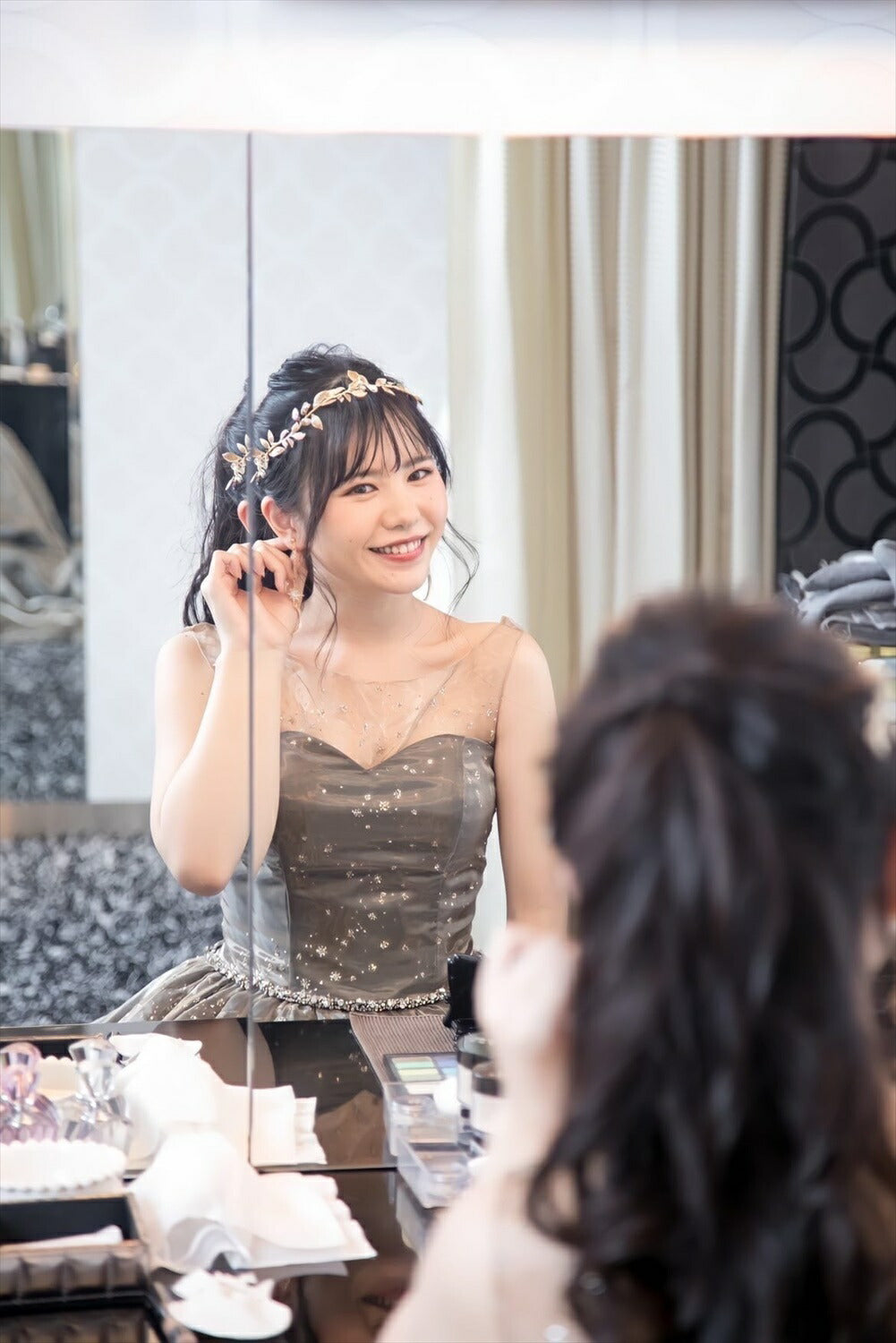 小枝アクセサリー リーフモチーフ ゴールド (BC-H28)｜ウェディングアクセサリー【結婚式　アクセサリー　ヘッドドレス　ヘアアクセサリー】
