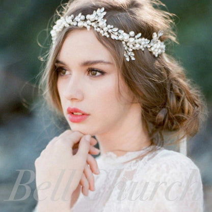 小枝アクセサリー カチューム パール & ビジュー (BC-H2)｜ウェディングアクセサリー【結婚式　アクセサリー　ヘッドドレス　ヘアアクセサリー】