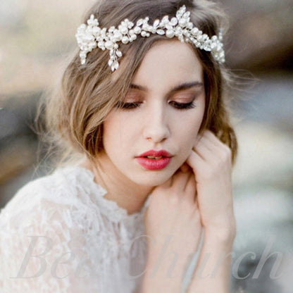 小枝アクセサリー カチューム パール & ビジュー (BC-H2)｜ウェディングアクセサリー【結婚式　アクセサリー　ヘッドドレス　ヘアアクセサリー】