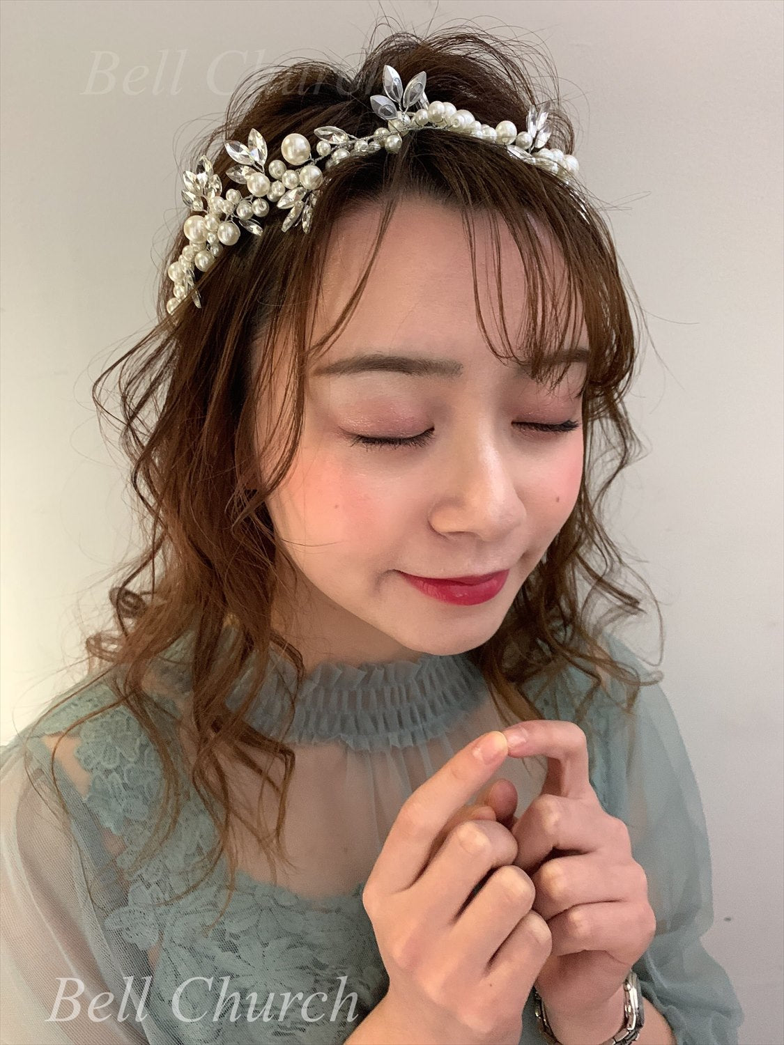 小枝アクセサリー カチューム パール & ビジュー (BC-H2)｜ウェディングアクセサリー【結婚式　アクセサリー　ヘッドドレス　ヘアアクセサリー】