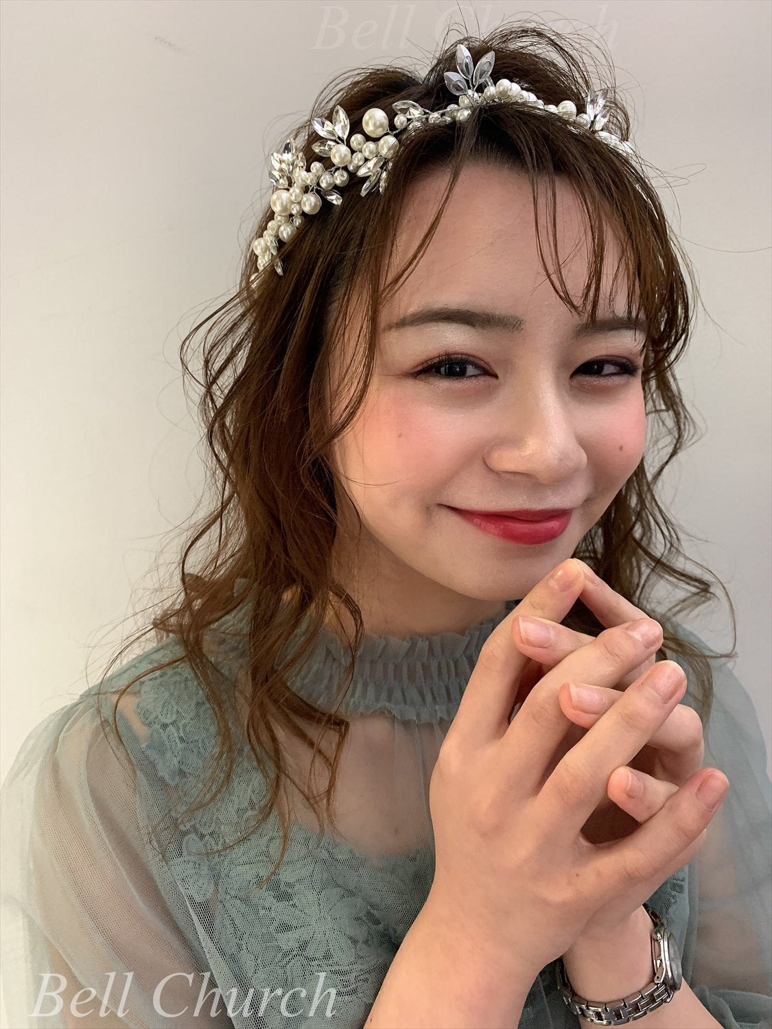 小枝アクセサリー カチューム パール & ビジュー (BC-H2)｜ウェディングアクセサリー【結婚式　アクセサリー　ヘッドドレス　ヘアアクセサリー】