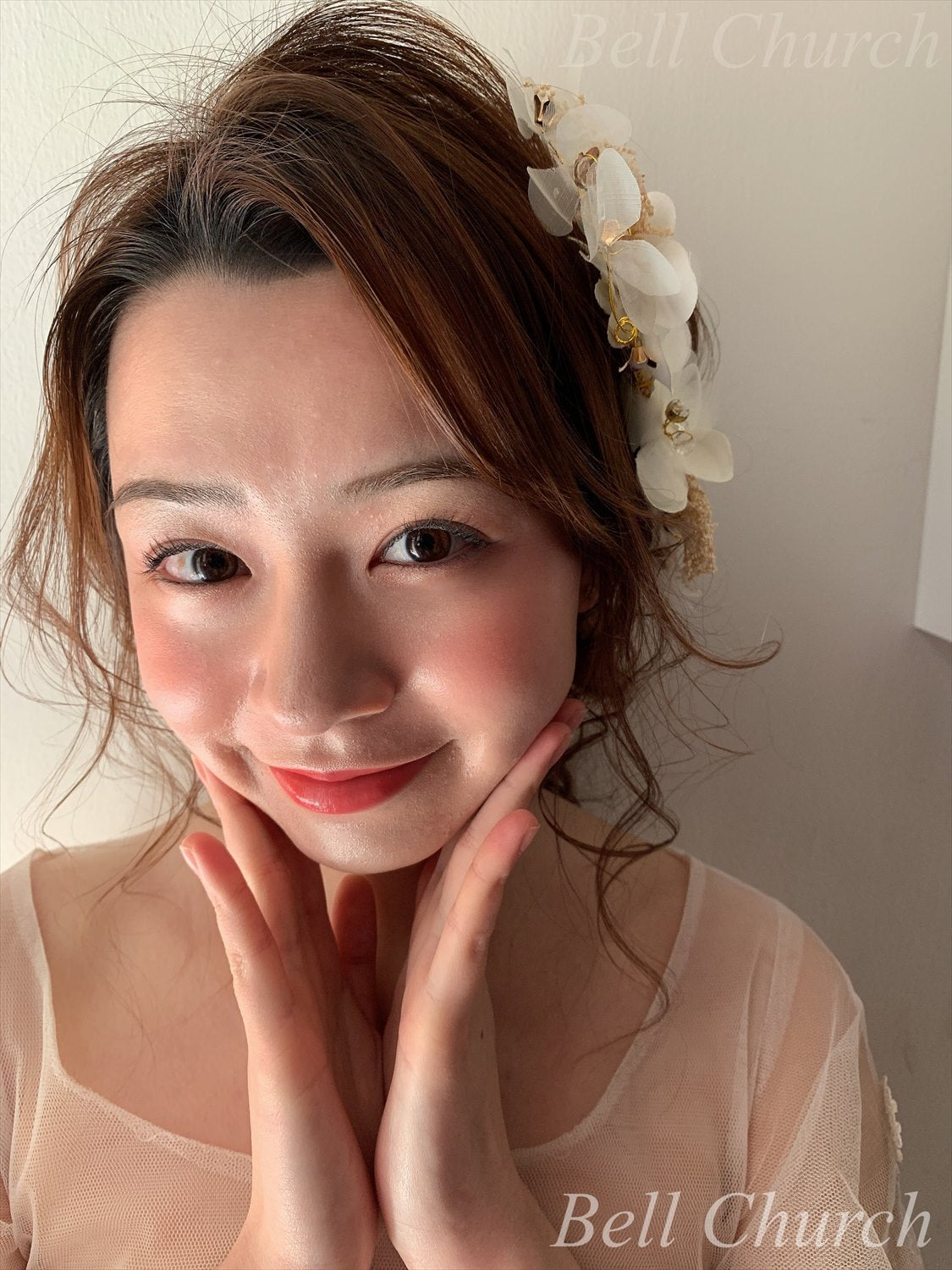 ヘアアクセサリー シルクフラワー ドライフラワー  (3つセット) (BC-H34)｜ウェディングアクセサリー【結婚式　アクセサリー　ヘッドドレス　ヘアアクセサリー】
