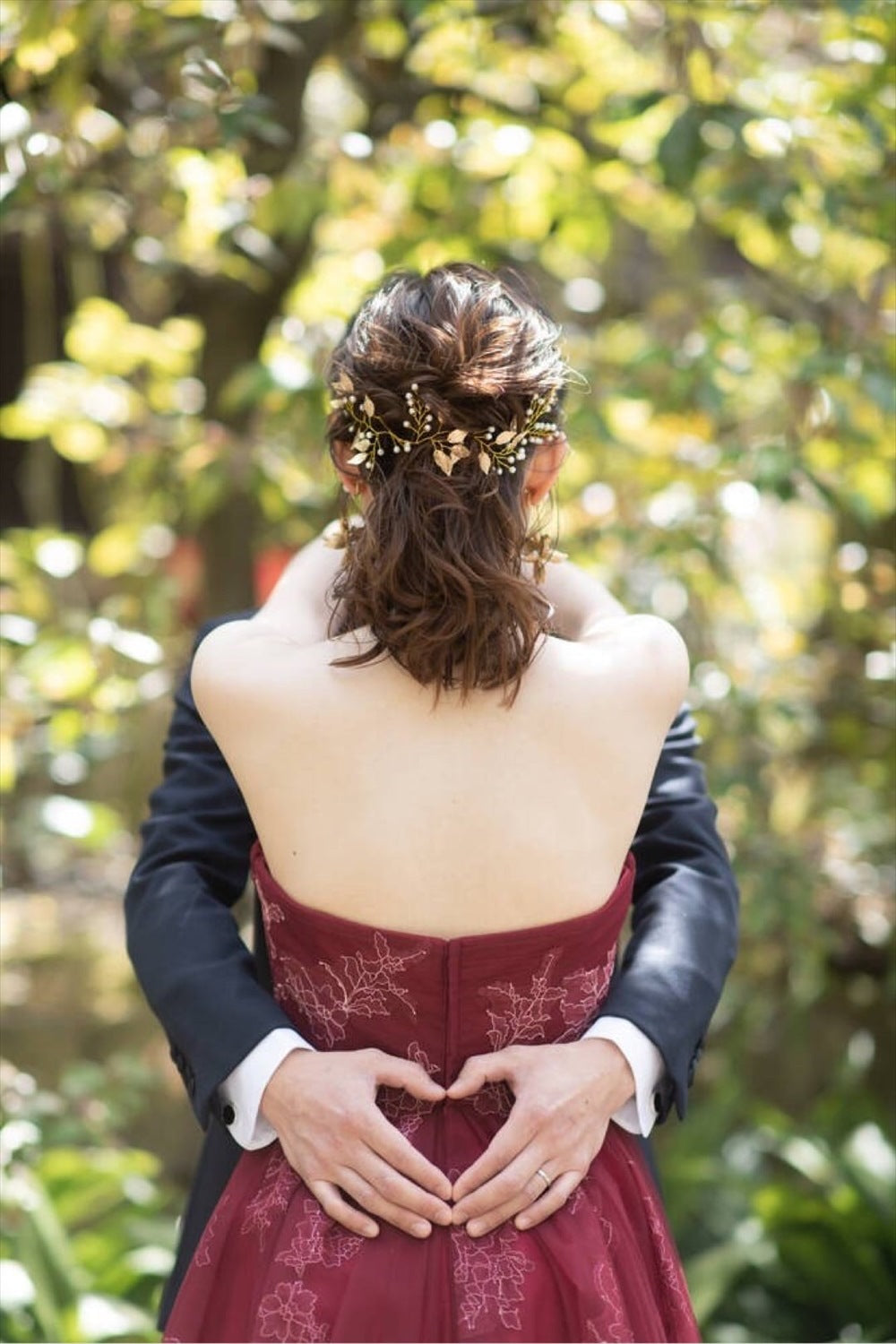 小枝アクセサリー パール リーフモチーフ ゴールド (BC-H37)｜ウェディングアクセサリー【結婚式　アクセサリー　ヘッドドレス　ヘアアクセサリー】