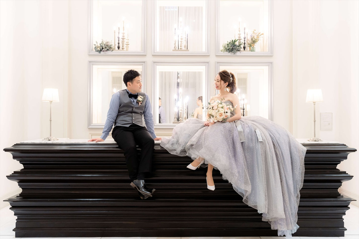 ヘッドドレス コーム ラインストーンとクリスタル シルバー (BC-H38)｜ウェディングアクセサリー【結婚式　アクセサリー　ヘッドドレス　ヘアアクセサリー】