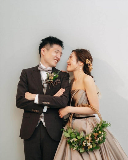 ヘッドドレス お花モチーフ ヴィンテージゴールド (BC-H42)｜ウェディングアクセサリー【結婚式　アクセサリー　ヘッドドレス　ヘアアクセサリー】