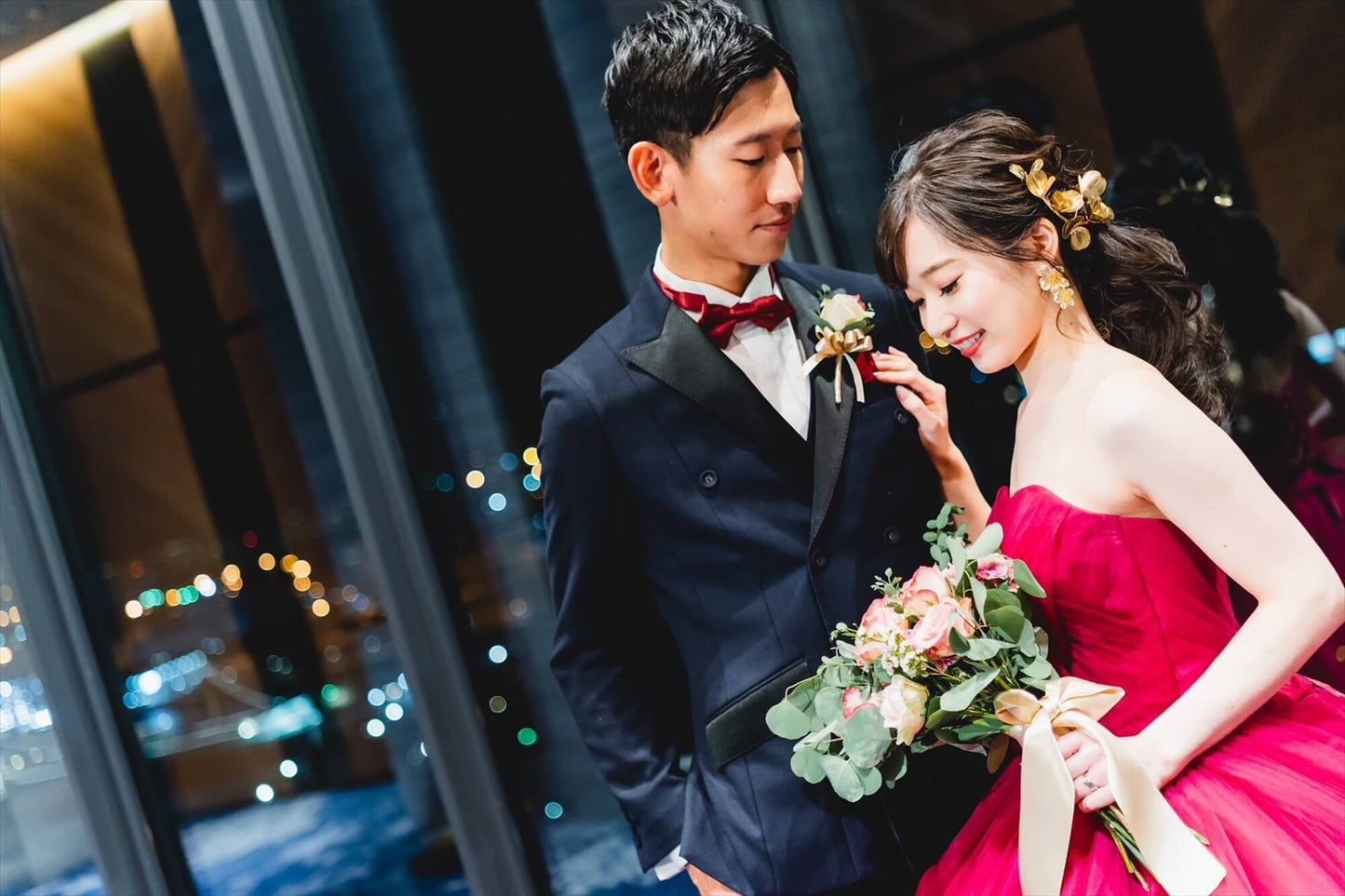 ヘッドドレス お花モチーフ ヴィンテージゴールド (BC-H42)｜ウェディングアクセサリー【結婚式　アクセサリー　ヘッドドレス　ヘアアクセサリー】