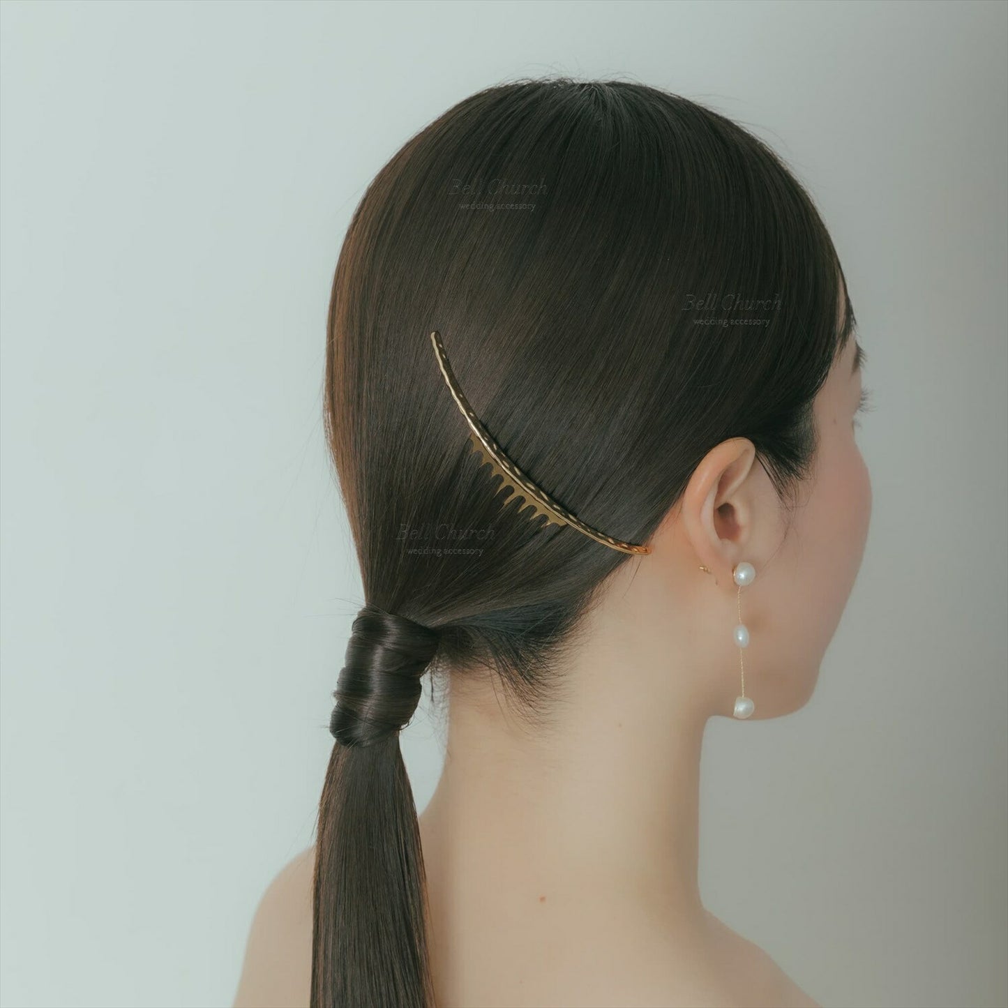 クレセントコーム | 三日月 | シンプル | ゴールド | (BC-H55)【結婚式　アクセサリー　ヘッドドレス　ヘアアクセサリー】