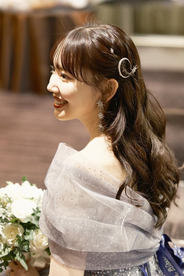 ヘッドピース　7点セット | ジルコニア | 星&月モチーフ | シルバー | (BC-H57)【結婚式　アクセサリー　ヘッドドレス　ヘアアクセサリー】