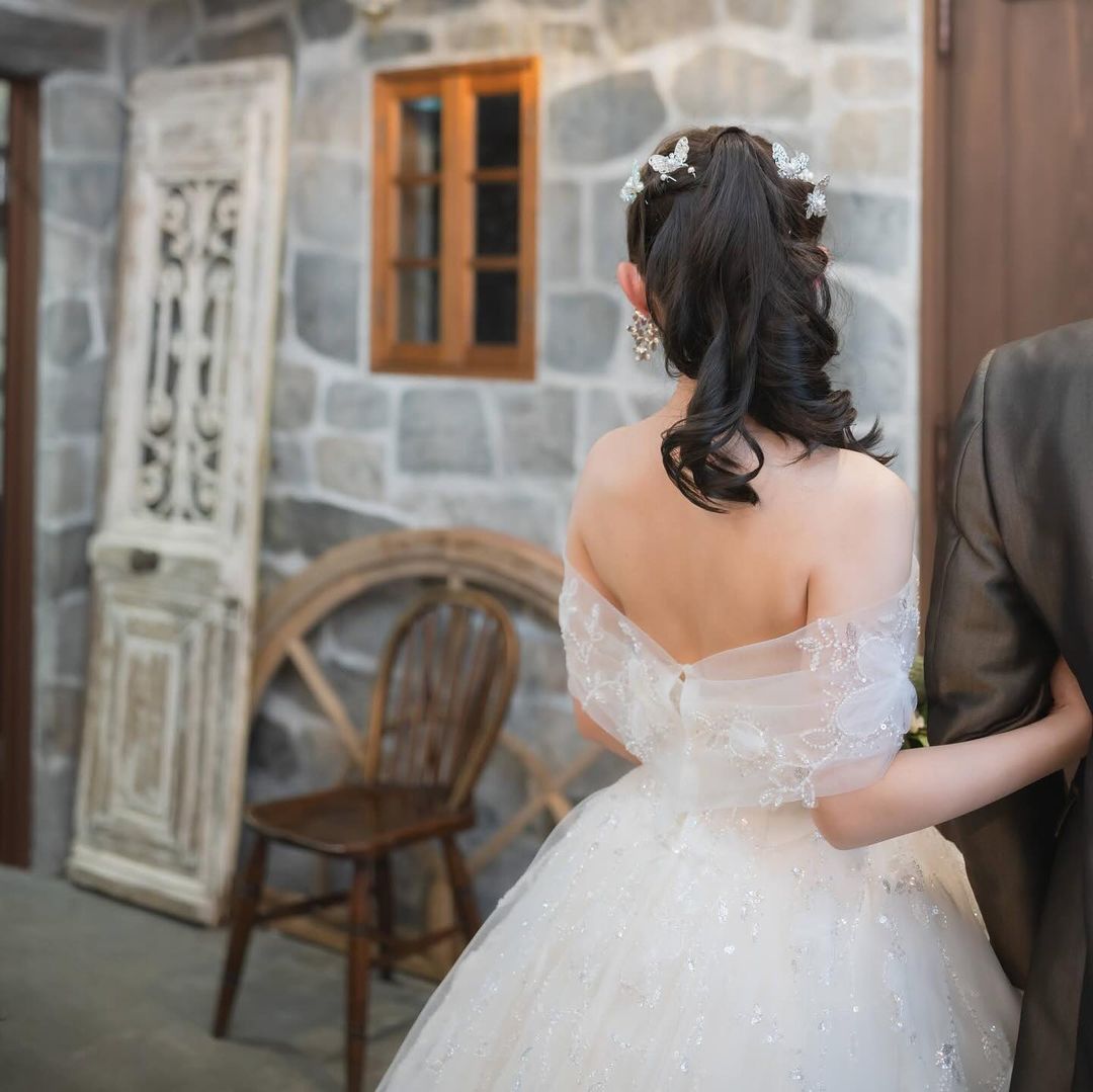 ヘッドピース　6点セット | パール | 蝶モチーフ | シルバー | (BC-H58)【結婚式　アクセサリー　ヘッドドレス　ヘアアクセサリー】